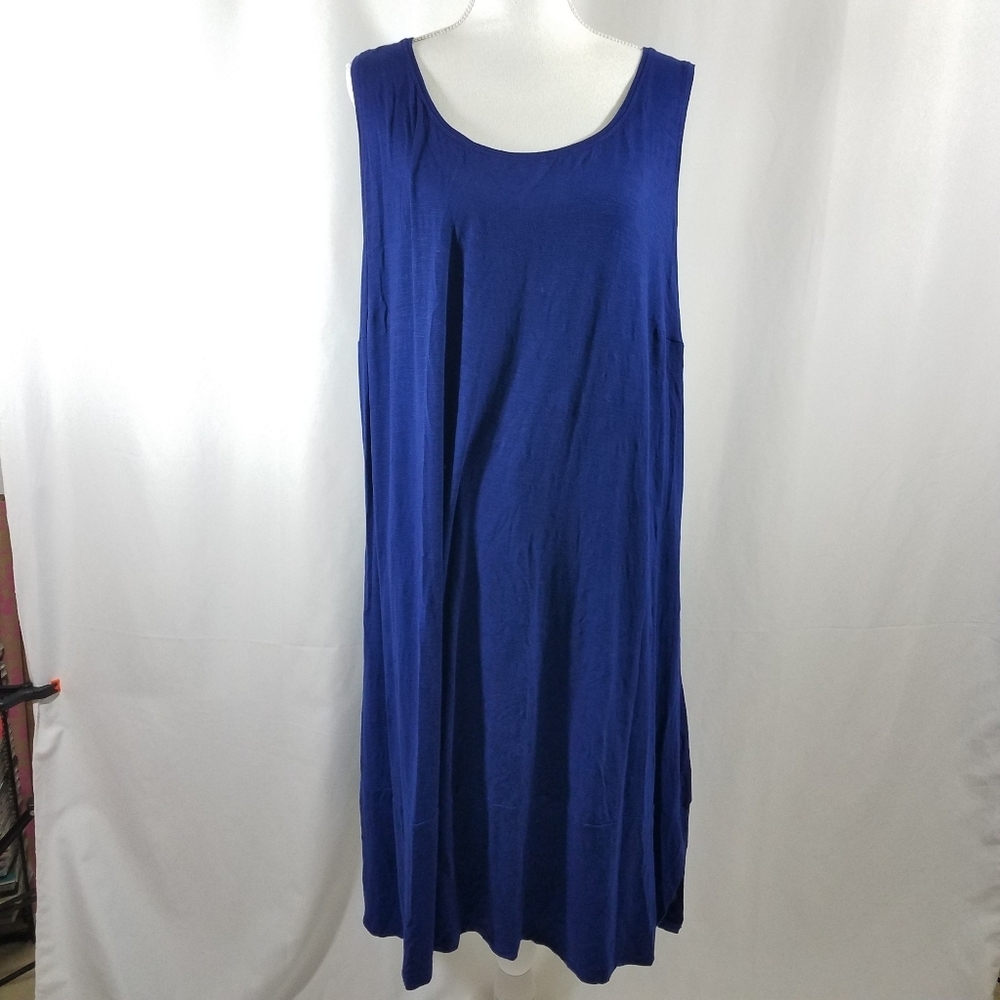 Saint Tropez West 3X Sleeveless Blue Dress